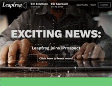 Tablet Screenshot of leapfrogonline.com